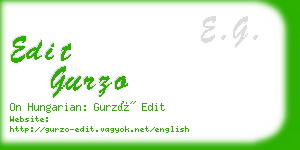 edit gurzo business card